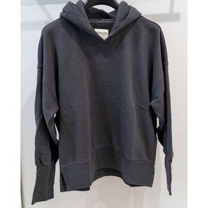 Abercrombie & Fitch sweater hoodie relaxed style, gray, Small